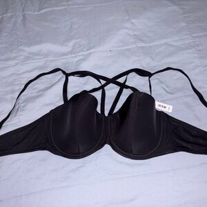 Adore Me Black Strappy Bra